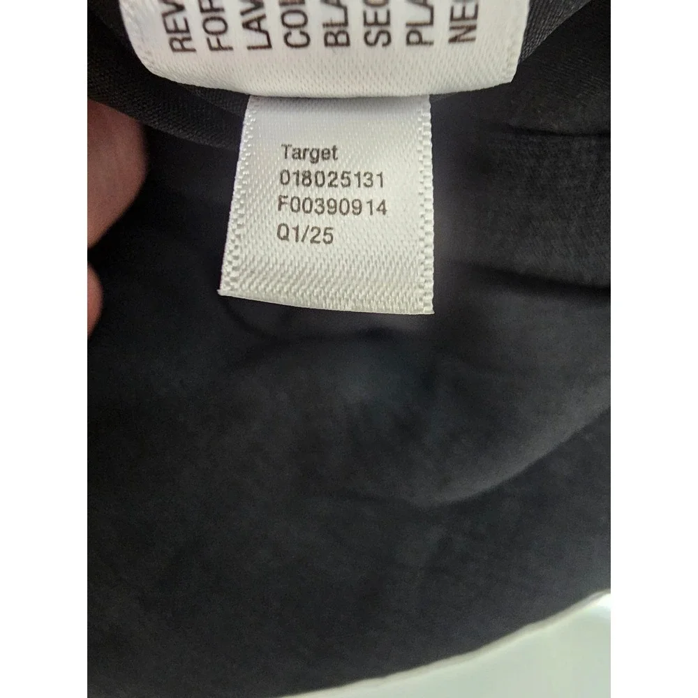 A New Day Womens Button Front Vest Black Polyester Blend Casual Size Small